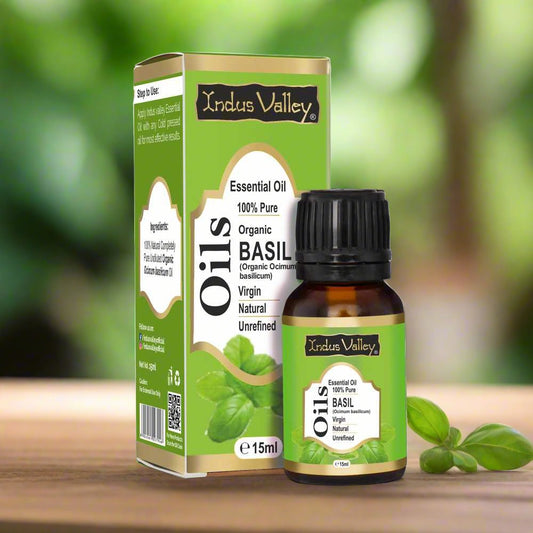 Pure & Organic Basil Essential Oil (15ml)