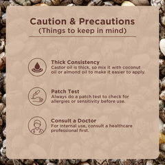 Pure & Organic Castor Oil caution