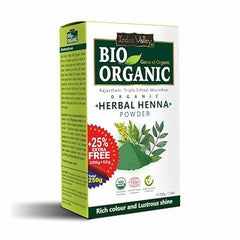 Bio Organic Herbal Henna Powder with Applicator Brush - Available in 3 Size