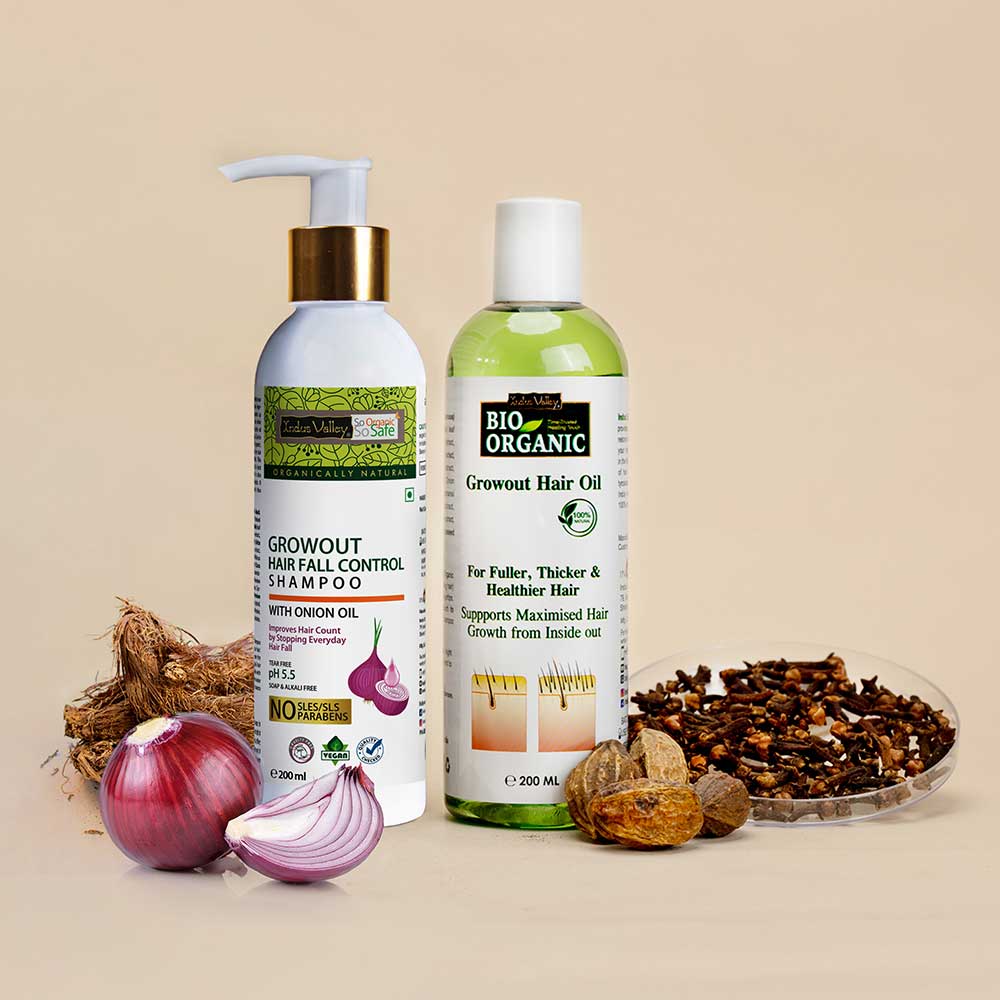 Growout Hair Oil and Growout Hair Shampoo Combo