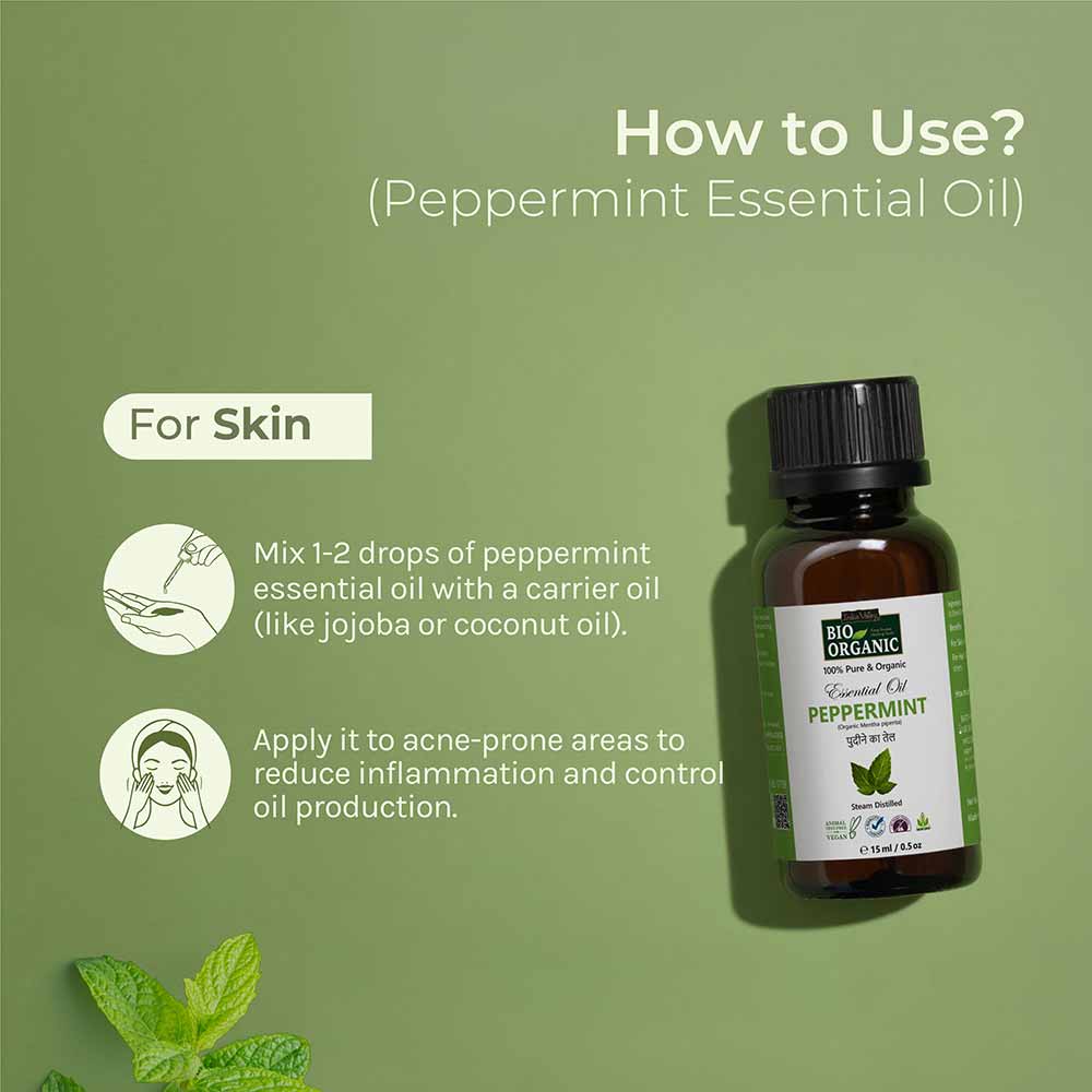 Pure & Organic Peppermint Essential Oil how to use