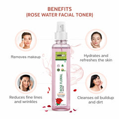 Rose Water/ Skin Toner/ Gulab Jal - Pack of 4