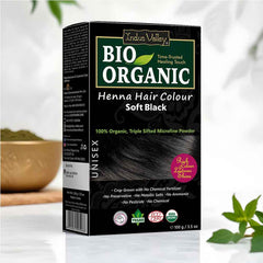 Bio Organic Soft Black Henna Hair Colour - 100gm