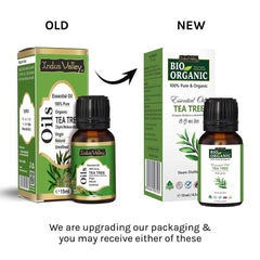 Pure & Organic Tea Tree Essential Oil old new