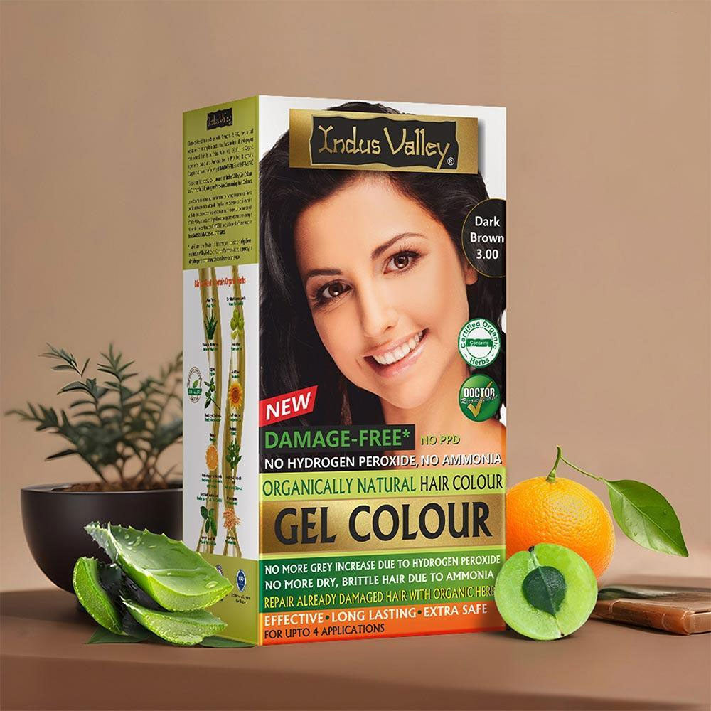 Natural Hair Colour | Damage Free Gel Hair Color For Women & Men |  No Harmful Chemicals, Long Lasting, Safe & Gentle - Available in 6 Shades