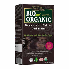 Bio Organic Dark Brown Henna Hair Colour - 100gm