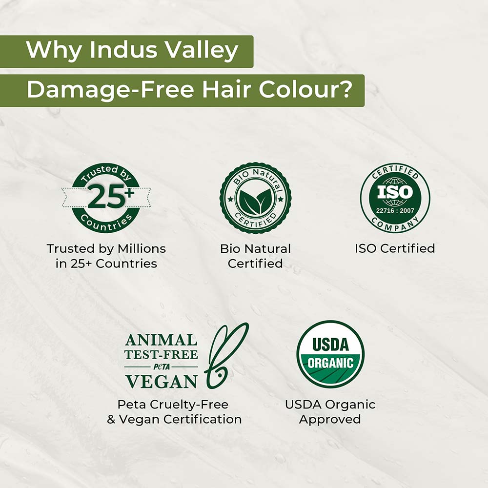 Organic & Natural Damage Free Gel Hair Colour why indusvalley