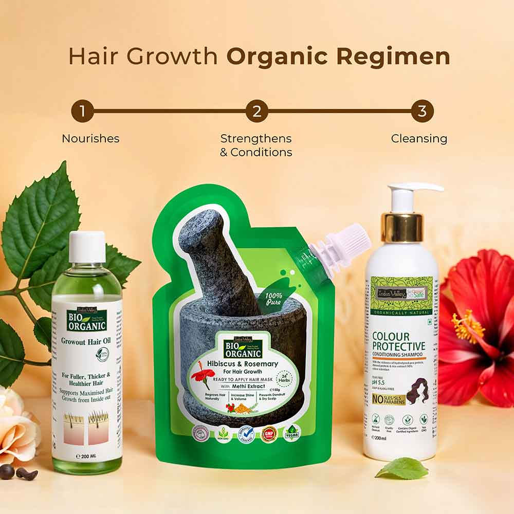 Bio Organic Growout Hair Oil regime