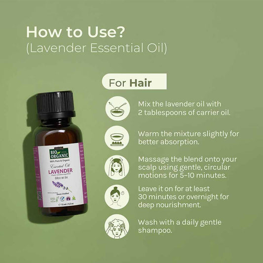 Pure & Organic Lavender Essential Oil how to use