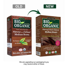 Bio Organic Medium Brown Henna Hair Colour - 100gm