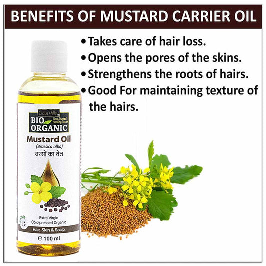 Pure & Organic Mustard Carrier Oil - 100ml