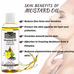 Pure & Organic Mustard Carrier Oil - 100ml