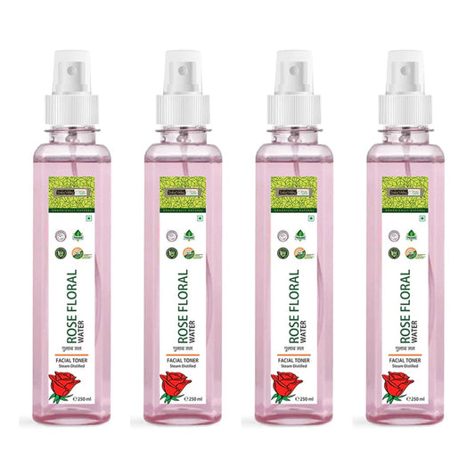 Rose Water/ Skin Toner/ Gulab Jal - Pack of 4