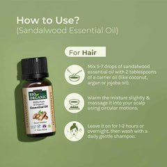 Pure & Organic Sandalwood Essential Oil how to use