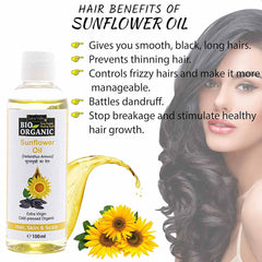 Pure & Organic Sunflower Carrier Oil - 100ml