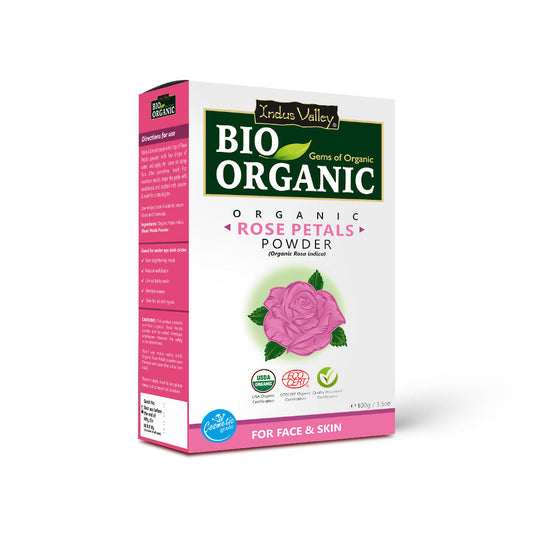 Bio Organic Rose Petals Powder - 100gm