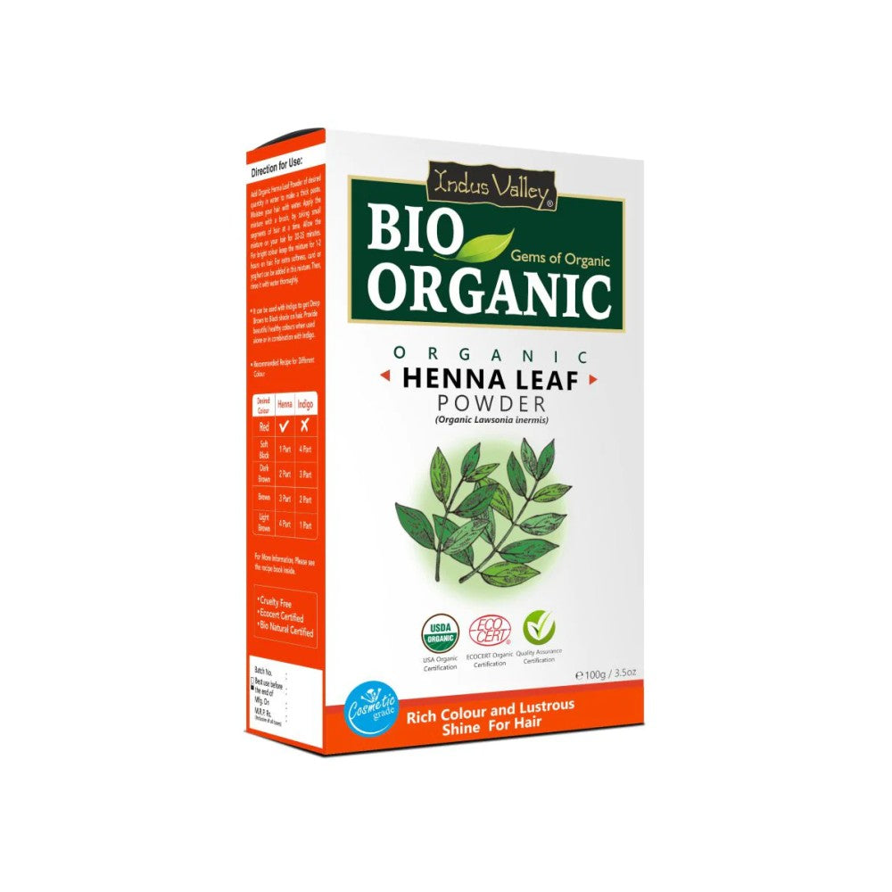 Bio Organic Henna Leaf Powder - Available in 3 Size – Indus Valley